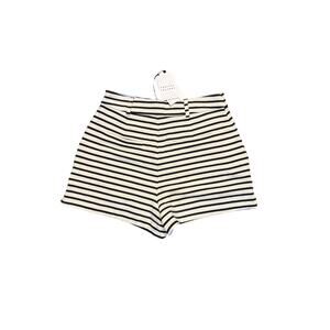english factory high waist white black stripe short size xs